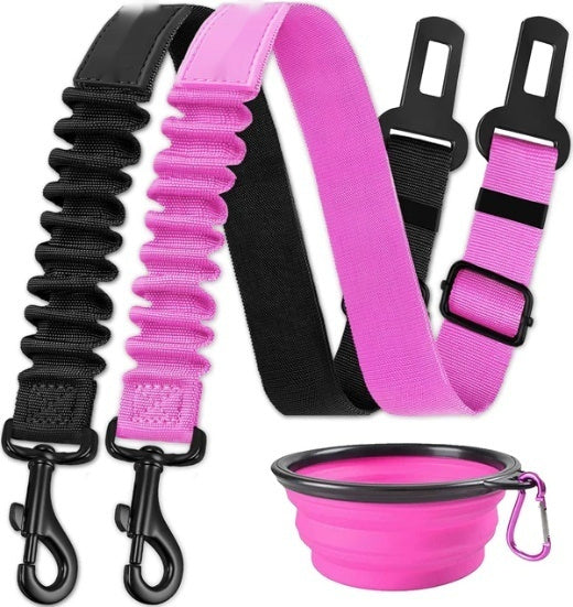Retractable One For Two Dog Rope Leash