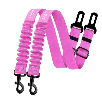 Retractable One For Two Dog Rope Leash